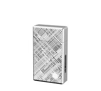 Accendino Intelligente a Comando Vocale, Accendino a Cherosene Retrò, 4 Modalità di Accensione, Serbatoio del Carburante Visibile, Cherosene Ricaricabile, Accendini da Trincea Antichi(Silver)