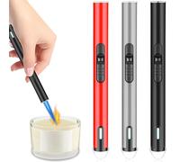 Accendino Jet, fiamma jet, tempesta ricaricabile, accendino a gas, antivento, per candele, cucina, campeggio, barbecue, regali per uomini