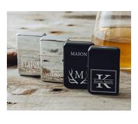 Accendino personalizzato, con incisione con monogramma, regalo personalizzato per papà, fidanzato, marito, festa del papà, Natale, compleanno, matrimonio, testimoni dello sposo