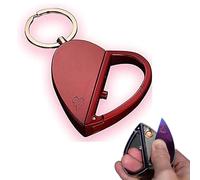 Accendino pieghevole a forma di cuore, accendino ricaricabile a forma di cuore, accendino ricaricabile, accendino ad arco antivento, accendino a forma di cuore, regalo for uomo/donna ( Color : D )