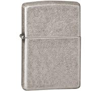 Accendino Zippo 28973 Armor Antique Silver Antivento Unisex Argento