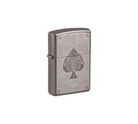 Accendino Zippo® Ace Filigree 28323, Accendino Antivento Ricaricabile Zippo, Realizzato in Metallo con Caratteristico "click" Zippo, Color Argento, Made in USA, Ottima Idea Regalo