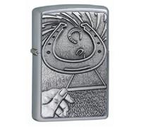 Accendino Zippo BS (Barrett Smythe) Horseshoe Ferro di Cavallo Anno 2008