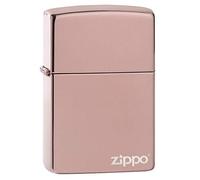 Accendino Zippo® Classic High Polish Rose Gold 49190ZL, Accendino Antivento Ricaricabile Zippo, Realizzato in Metallo con Caratteristico "click" Zippo, Color Oro Rosa, Made in USA, Ottima Idea Regalo