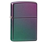 Accendino Zippo® Classic Iridescent Zippo Logo 49146ZL, Accendino Antivento Ricaricabile Zippo, Realizzato in Metallo con Caratteristico "click" Zippo, Viola e Verde, Made in USA, Ottima Idea Regalo