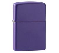 Accendino Zippo® Classic Purple Matte 237, Accendino Antivento Ricaricabile Zippo, Realizzato in Metallo con Caratteristico "click" Zippo, Color Viola, Made in USA, Ottima Idea Regalo