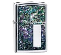 Accendino Zippo® Colorful Venetian Design 49139, Accendino Antivento Ricaricabile Zippo, Realizzato in Metallo con Caratteristico "click" Zippo, Color Argento, Made in USA, Ottima Idea Regalo