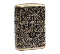 Accendino Zippo Constantine Windproof Armor St. Benedict Design 29719