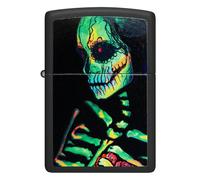 Accendino Zippo Glowing Skeleton Antivento Unisex Metallo Multicolor