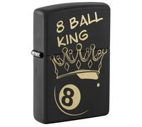 Accendino Zippo King 8 Ball Collezionabile Unisex Nero