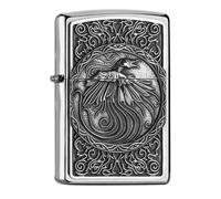 Accendino Zippo Phönix Cromo Con Placca 2006878 Accendino A Benzina