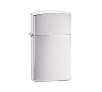 Zippo Benzina, Accendino Antivento Ricaricabile, Realizzato in Metallo con Caratteristico Click, Made in USA, Ottima Idea Regalo, Ottone, Cromato, 5.7 x 3 x 0.9 cm