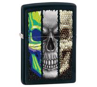 Accendino Zippo Triple Skeleton Collezionabile Unisex Nero