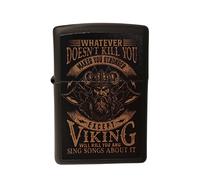 Accendino Zippo Vikings Motto Edizione Speciale Unisex Nero