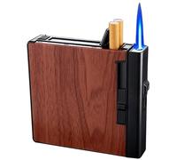 Accendisigari, può contenere 20 sigarette spesse, design due in uno antivento, resistente all'umidità, resistente alla pressione, adatto for fumare all'aperto, pesca, campeggio, un regalo for uomini (