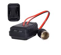 Accendisigari USB da 18 - 21 V, adattatore per accendisigari a batteria, doppio connettore per da viaggio, per auto, campeggio, moto