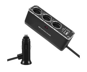 Accendisigaro 3 vie con porta USB caricatore DC 12V/24V adattatore O5P62476