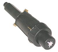 Accenditore piezo Anschluss Rundsteckhuelse Ø 2 mm da incasso Ø 22 mm adatto per Heide Brenner, MKN, palux