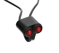 accensione avviamento Manubrio Da 7/8" Interruttori Comando Moto 2 Interruttore In Lega Alluminio Interruttore Universale Impermeabile Per Indicatori Direzione Ricambio Per Moto 12V