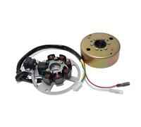 Accensione MXT Volano Statore 3 spinotti per Yamaha Aerox 50 | Piastra base compatibile con Aprilia SR 50 Racing LC raffr. liquido fino al 2000 motore Minarelli, MBK Nitro 50 dal 1999