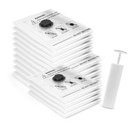 Accenter Sacchetti Sottovuoto Vestiti - Insieme di 14 Pezzi, Protegge da Polvere e Umidità, Buste Sottovuoto Risparmia Fino all'80% di Spazio