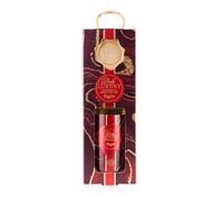 Accentra Badeset BODY LUXURY in cofanetto con 100 ml docciaschiuma & portachiavi, regalo donna Natale, profumo orchidea dorata, colore rosso/oro