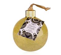 Accentra Bagno schiuma WINTER MAGIC 500 ml in grande flacone sferico, regalo di Natale per donna, profumo Vaniglia Muschiata, colore Bianco/Oro/Nero