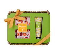 Accentra BLOSSOM - Set da bagno da donna, 2 pezzi, con crema per mani e unghie (30 ml) e guanti da giardino, fragranza Wildflower Meadow, set regalo per la festa della mamma, compleanno