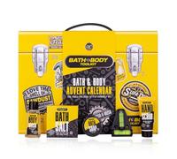 Accentra - Calendario dell’Avvento uomo con cosmetici e 24 prodotti per la cura - Calendario di Natale per la cura personale con lozione corpo, dopobarba, sapone, gel doccia etc