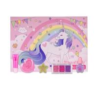 Accentra Calendario dell'Avvento BEAUTIFUL UNICORN per bambini, riempito con 24 sorprese di bellezza, magica agenda di Natale in rosa, idea regalo per fan di ragazze e unicorni