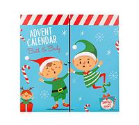 accentra Calendario dell'Avvento Santa & Co. 2023, con grazioso design elfico, per bambine e ragazzi, con 24 prodotti per il bagno, la cura del corpo e accessori