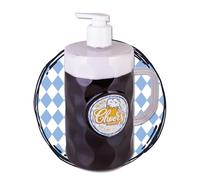 Accentra Dispenser 2in1 Sapone Liquido Mani & Gel Doccia a Forma di Boccale di Birra, Look Birra, 720 ml con Dosatore Schiuma, Profumo Betulla & Cedro, Idea Regalo per Uomini e Amanti della Birra