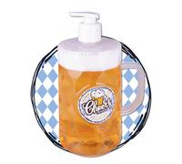 Accentra Dispenser 2in1 Sapone Liquido Mani & Gel Doccia a Forma di Boccale di Birra, Look Birra, 720 ml con Dosatore Schiuma, Profumo Betulla & Cedro, Idea Regalo per Uomini e Amanti della Birra