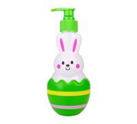Accentra Dispenser di sapone BUNNY per bambini con sapone per le mani da 300 ml, sapone liquido in dispenser decorativo a pompa, design coniglietto per bagno e cucina, idea regalo per compleanno e