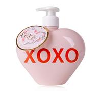 Accentra Dispenser di sapone per le mani XOXO, 500 ml di sapone in erogatore a pompa, design a forma di cuore, rosa, sapone liquido come regalo per bagno, cucina, ospiti e momenti di cura