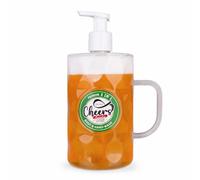 Accentra dispenser sapone 2in1 CHEERS, boccale birra, betulla e cedro | Flacone regalo uomo, look da pub, uso corpo, dosatore pressione, idea originale per bagno, palestra, viaggio, routine smart