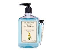 Accentra Dr. Finlay's - Dispenser di sapone liquido in dispenser con sapone per le mani da 250 ml e crema per mani e unghie da 10 ml, profumo di fiori della passione e neroli, cura per bagno e WC
