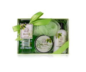 Accentra - Duschset Frauen Geschenkset OLIVE in schöner Geschenkbox 1