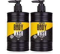 Accentra Gel doccia/Body Wash BATH + BODY TOOLKIT in dispenser a forma di olio da 400 ml, profumo: sandalwood & musk - gel da bagno e doccia per uomini (Confezione da 2)