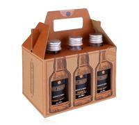 Accentra MEN´S COLLECTION Set regalo per uomini in portabicchieri - Set di 6 pezzi per la cura della birra da uomo con gel doccia, dopobarba, lozione per il corpo, shampoo ecc