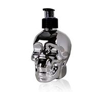 Accentra Sapone a forma di teschio con sapone liquido in dispenser di sapone - Skull/Skull, erogatore pompa 300 ml sapone per le mani, profumo: ciliegio cromato