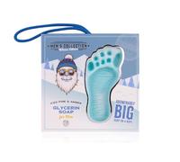 Accentra Sapone MEN'S COLLECTION WINTER EDITION 200 g con impronta Yeti, cordino e cofanetto, regalo uomo Natale, profumo pino ghiacciato & ambra, blu/bianco/rosso
