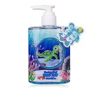 Accentra Sapone per lavaggio a mano per bambini, 200 ml, sapone cremoso per tartarughe e pesci in dispenser blu per bambini "UNDER THE SEA", sapone delicato per le mani per ragazzi e ragazze