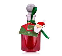 Accentra Schiuma doccia & bagno HELLO WINTER 140 ml in flacone con clip Babbo Natale, regalo donna Natale, profumo mela invernale, colore Red Diamond