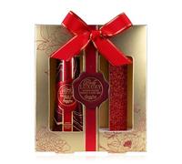 Accentra Set cura mani BODY LUXURY in confezione regalo con 30 ml crema mani & unghie e lima per unghie, regalo di Natale per donna, profumo Orchidea Dorata, colore Rosso/Oro