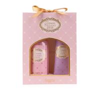 Accentra Set da bagno Romantic DREAMS in elegante confezione regalo per donne, set da 2 pezzi con gel doccia e crema per mani e unghie, fragranza Tea Rose & Velvet, set regalo per Natale