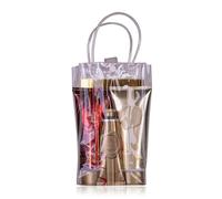 Accentra Set regalo BODY LUXURY in borsa trasparente con 200 ml docciaschiuma, 200 ml lozione corpo, 60 ml crema mani & unghie, regalo donna Natale, profumo orchidea dorata, rosso/oro