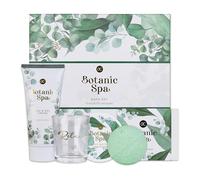 Accentra - Set regalo Donna BOTANIC SPA 5 pezzi - Set da bagno con portacandela, sapone, crema mani, burro corpo e bomba da bagno - Set benessere per compleanno donna e bambina