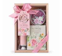 Accentra set regalo I DREAM OF FLOWERS, 100 g sali, rose e petali bianchi