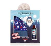 Accentra Set regalo MEN’S COLLECTION WINTER EDITION in box, uomo con docciaschiuma e cappello di lana, profumo Iced Pine & Muschio, cura uomo, Natale